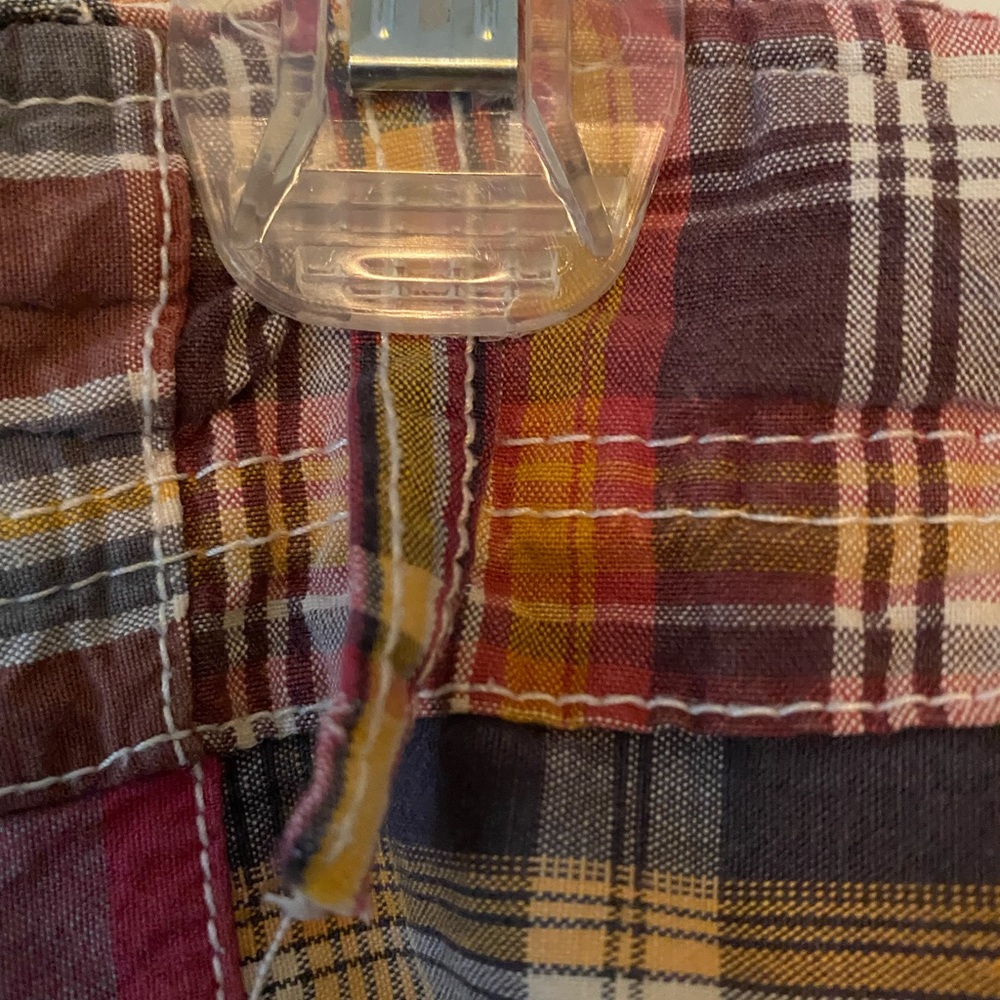 American Eagle Plaid Patch Work Shorts - image 3